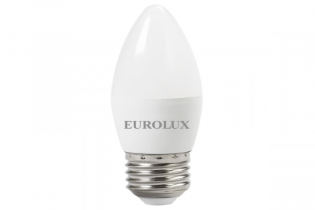 Лампа с/д Е27  6,0W 2700К LL-E-C37 свеча Eurolux 76/2/9