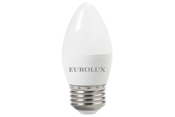 Лампа с/д Е27  6,0W 2700К LL-E-C37 свеча Eurolux 76/2/9