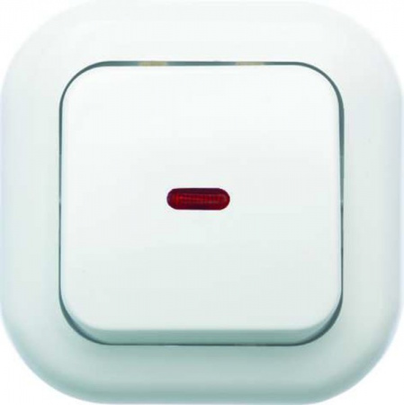 Выключатель 1СП белый с инд. С16-068 6А IP20 Валентина Кунцево 220106