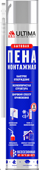 Пена монтажная бытовая всесезонная 700мл ULTIMA (1уп-12шт)