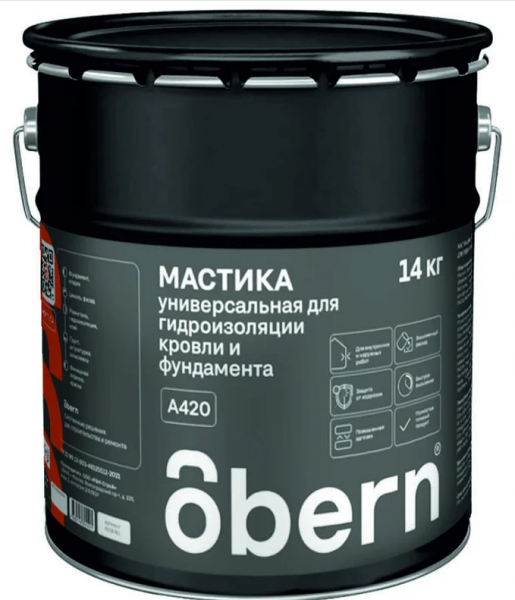 Мастика битумная универсальная 14кг/20л OBERN 