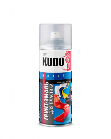 Грунт-эмаль для пластика белая KU-6003 KUDO (1уп-12шт)
