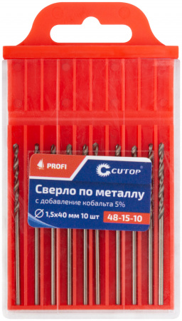 Сверло по металлу  2,3х53мм Cutop Profi с кобальтом 5% (1уп-10шт) 48-23-10