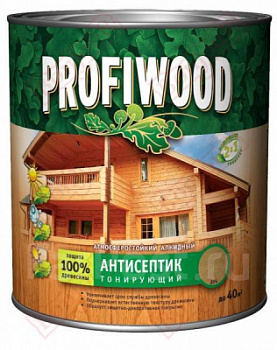 Антисептик тонирующий атмосферост.,алкидный бесц 2,5л/2,1кг PROFIWOOD 2723 