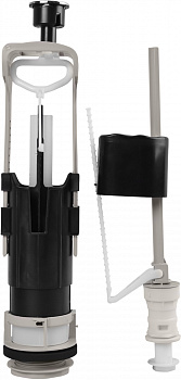 Арматура для бачка нижняя подводка кнопка металл AQUANT WC3562-18-MR