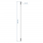 Карниз для ванной комнаты 110-200см голубой INTERLOCK MELODIA Mcr-00005 28382
