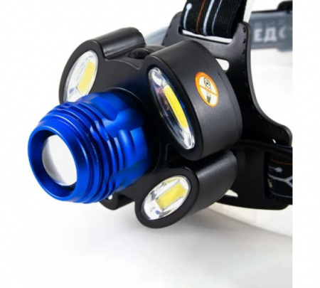 Фонарь Сибирский Следопыт-Стильб налобный 1LED+4COB zoom,аккум. 220В PF-PFL-HL37